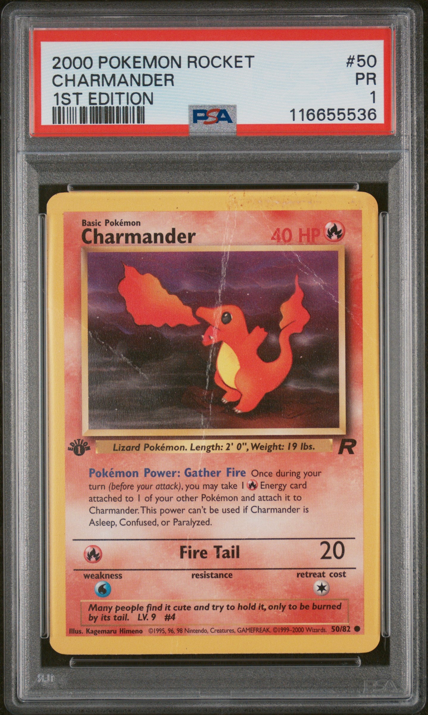 PSA 1 CHARMANDER 1ST ED