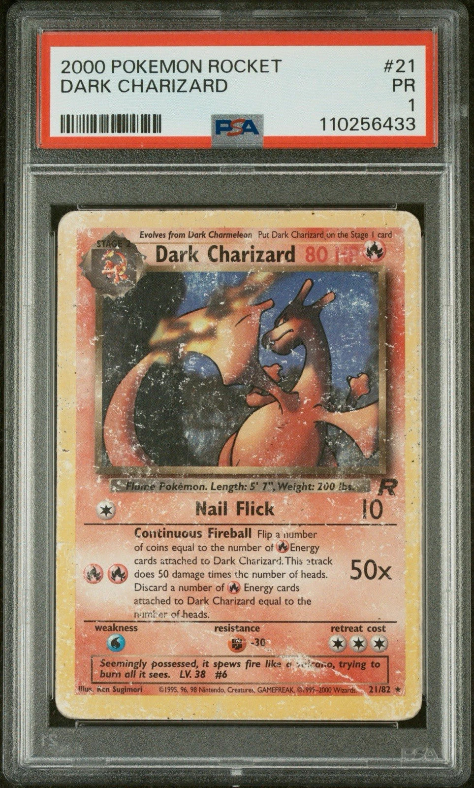 PSA 1 DARK CHARIZARD