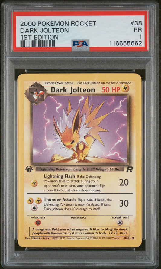 PSA 1 DARK JOLTEON 1ST ED