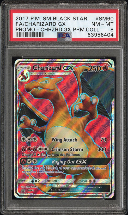 PSA 8 FULL ART/CHARIZARD GX