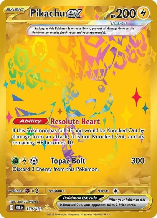 Pikachu ex 179/131 - Hyper Rare
