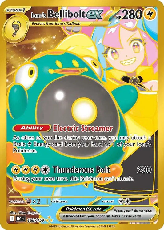 Iono's Bellibolt ex 188/159 - Hyper Rare